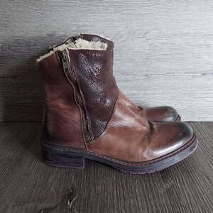 Eric Michael Brown Leather Ankle Boots 36